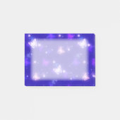 Lichtgloeiende knoppen Donkerblauw ontwerp Post-it® Notes (Voorkant)