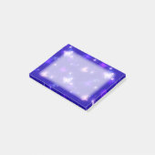 Lichtgloeiende knoppen Donkerblauw ontwerp Post-it® Notes (Schuin)