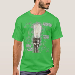 Lichtgloeilamp — elektricien t-shirt