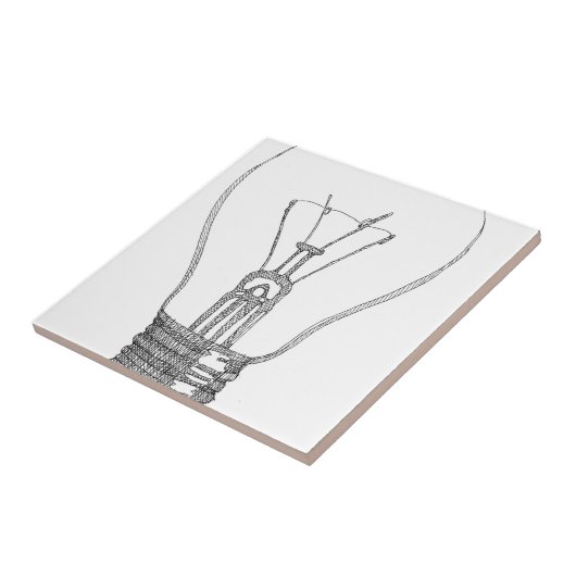 Lichtgloeilampen Tegeltje (Zijkant)