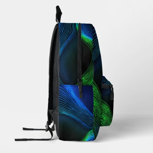 lichtgolf bedrukte rugzak (Links)