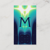 LICHTGOLVEN 1MONOGRAM ,Aqua Blue, Turquase ,Blauwg Visitekaartje (Achterkant)