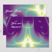 LICHTGOLVEN ,Aqua BlauwPaars,Wit,Geel Kaart (Voorkant / Achterkant)