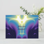 LICHTGOLVEN ,Blauw,Paars,Wit Kaart (Staand voorkant)