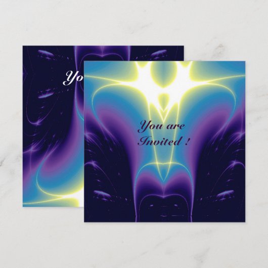 LICHTGOLVEN ,Blauw,Paars,Wit Kaart (Voorkant / Achterkant)