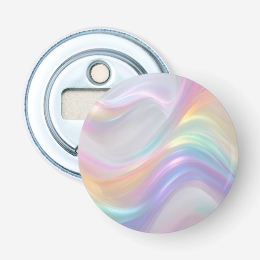 Lichtgolven Button Flesopener (Voorkant)