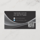 Lichtgolven Technologie Modern Visitekaartje (Achterkant)