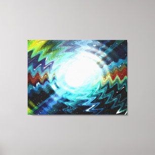 Lichtgolvende fantasy Galaxy Art Design Abstract Canvas Afdruk