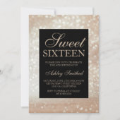 Lichtgouden glitter schittert elegante chique Swee Kaart (Voorkant)