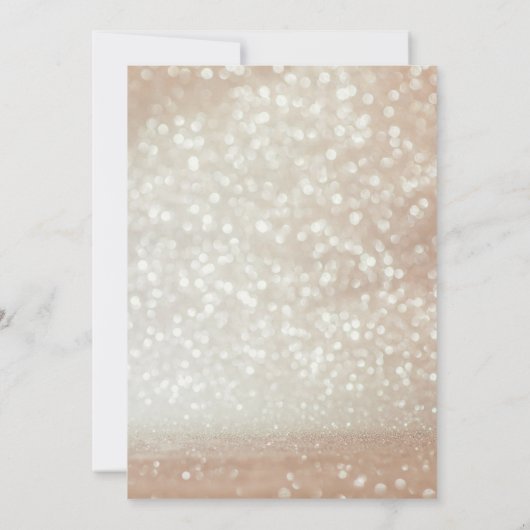 Lichtgouden glitter schittert elegante chique Swee Kaart (Achterkant)