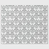 LICHTGRAAD EN WITTE DAMASKPATROON 2 CADEAUPAPIER (Vlak)