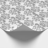 LICHTGRAAD EN WITTE DAMASKPATROON 2 CADEAUPAPIER (Hoek)