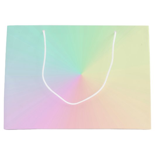 Lichtgradiënt Ombre regenboogpasta esthetisch Groot Cadeauzakje (Voorkant)