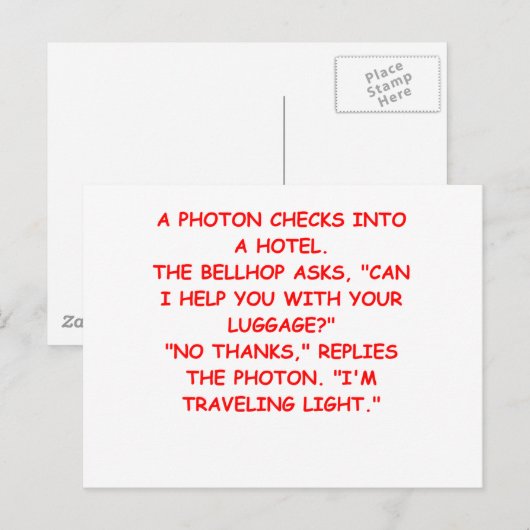 lichtgrap briefkaart (Voorkant / Achterkant)