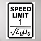 Lichtgrenssnelheid Poster (Voorkant)