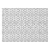 Lichtgrijs abstract geometriepatroon tafelkleed (Voorkant (Horizontaal))