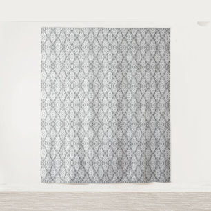 Lichtgrijs abstract geometriepatroon wandkleed