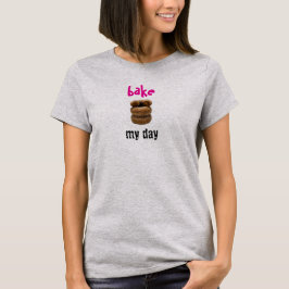 Lichtgrijs Bak mijn dag T-shirt