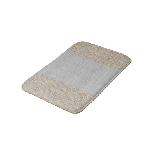 Lichtgrijs beige jute horizontale strepen mat (Gekanteld)