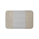 Lichtgrijs beige jute horizontale strepen mat (Voorkant)