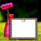 Lichtgrijs bruin patroon natuurlijke bloem notitieblok