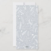 Lichtgrijs Chic Modern Neutraal 5 foto Elegant Feestdagenkaart (Achterkant)