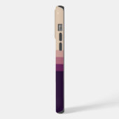  lichtgrijs donker Paarse kleurenblok iPhone Hoesje (Linkerkant)