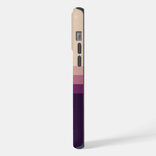  lichtgrijs donker Paarse kleurenblok iPhone Hoesje (Linkerkant)