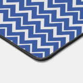 Lichtgrijs en blauw Chevron patroon Bureaumat (Hoek)