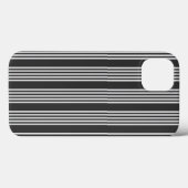 Lichtgrijs en houtskool met vijf strepen Case-Mate iPhone case (Achterkant (horizontaal))