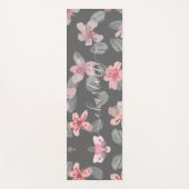 Lichtgrijs en roze monogram yogamat (Voorkant)