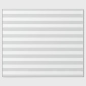 Lichtgrijs en Wit XL Streeppatroon Cadeaupapier (Vlak)