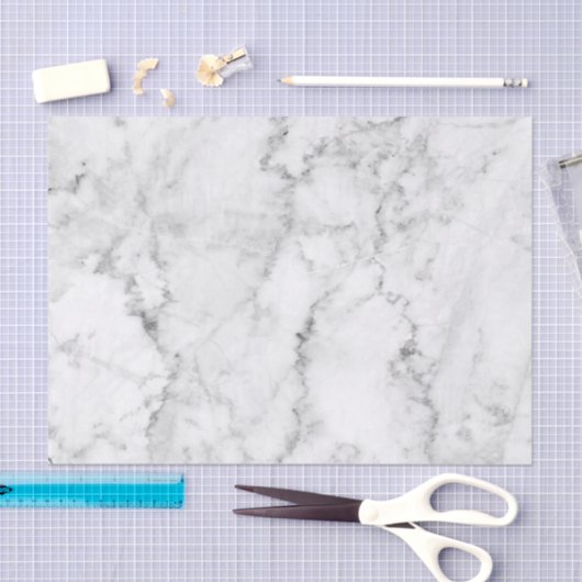 Lichtgrijs en witte faux-marmer tissuepapier (Craft)