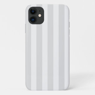 Lichtgrijs en witte snoepstrepen Case-Mate iPhone case