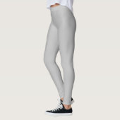 Lichtgrijs en zwart patroon leggings (Links)