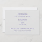 Lichtgrijs goud 30ste verjaardag champagne kaart (Achterkant)