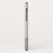 Lichtgrijs & Grijs Modern Initialen Monogram Case-Mate iPhone Case (Achterkant/links)