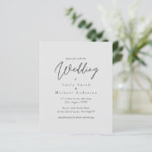 Lichtgrijs grijs schrift typografie budget bruilof (Staand voorkant)