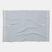 Lichtgrijs | Helling Stripe Monogram Theedoek (Horizontaal)