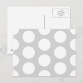 Lichtgrijs met Stippen Briefkaart (Voorkant / Achterkant)