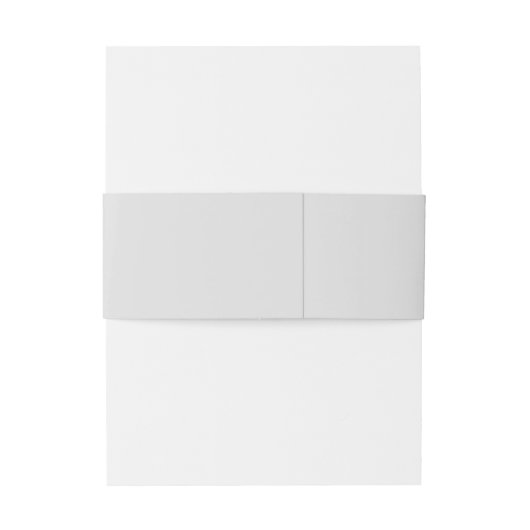 Lichtgrijs Minimale Moderne Bruiloft Uitnodigingen Wikkel (Achterkant Voorbeeld)