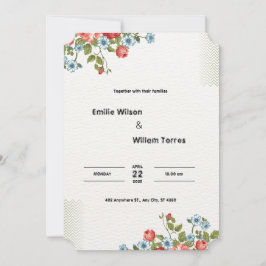 Lichtgrijs-oranje en donkergele waterverf bloem kaart