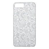 Lichtgrijs  Paisley Case-Mate iPhone Case (Achterkant)