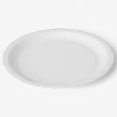 Lichtgrijs papier Bord 9 inch rond ontwerp (Gekanteld)