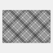 Lichtgrijs Plaid Rood Licht Groen Kerstmis Inpakpapier Vel (Voorkant)