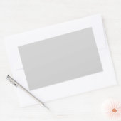 Lichtgrijs Rechthoekige Sticker (Envelop)