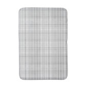 Lichtgrijs ruitpatroon minimaal chic ontwerp badmat (Voorkant Verticaal)