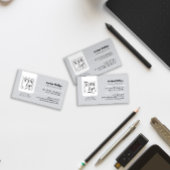 Lichtgrijs Voeg je Logo eenzijdig toe Visitekaartje