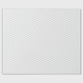 Lichtgrijs Wit Chevron Zig-Zag Patroon Cadeaupapier (Vlak)