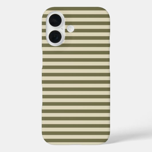 Lichtgrijs & Wit Moppig Horizonaal Gestreept Case-Mate iPhone Case (Achterkant)